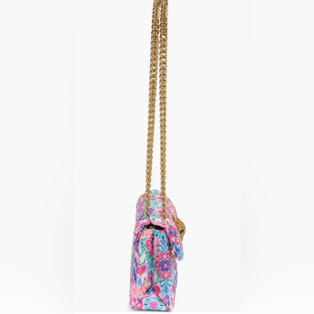 NWT KURT GEIGER LONDON Matthew Williamson Mini Pink Floral🌺🌹🌷🌺🪷Shoulder Bag - Picture 14 of 14